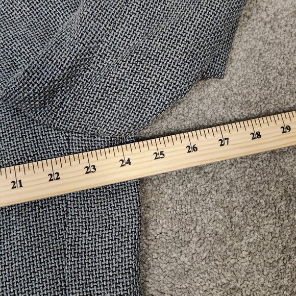 Moores Men's Blazer Black White Size 46R Silk Wool Old Money Quiet Luxury - Picture 6 of 7